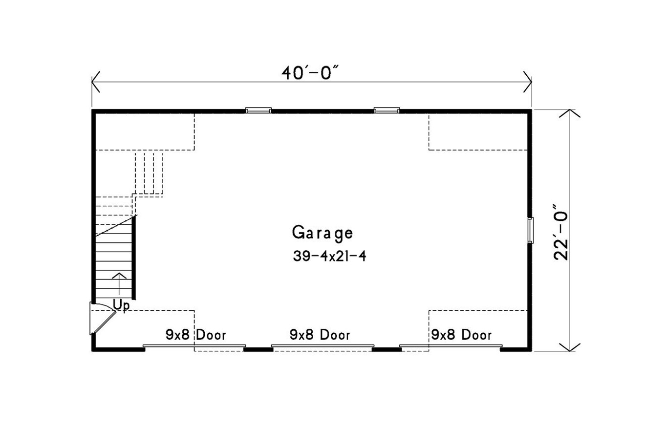 Cape Cod House Plan - 41077 - 1st Floor Plan