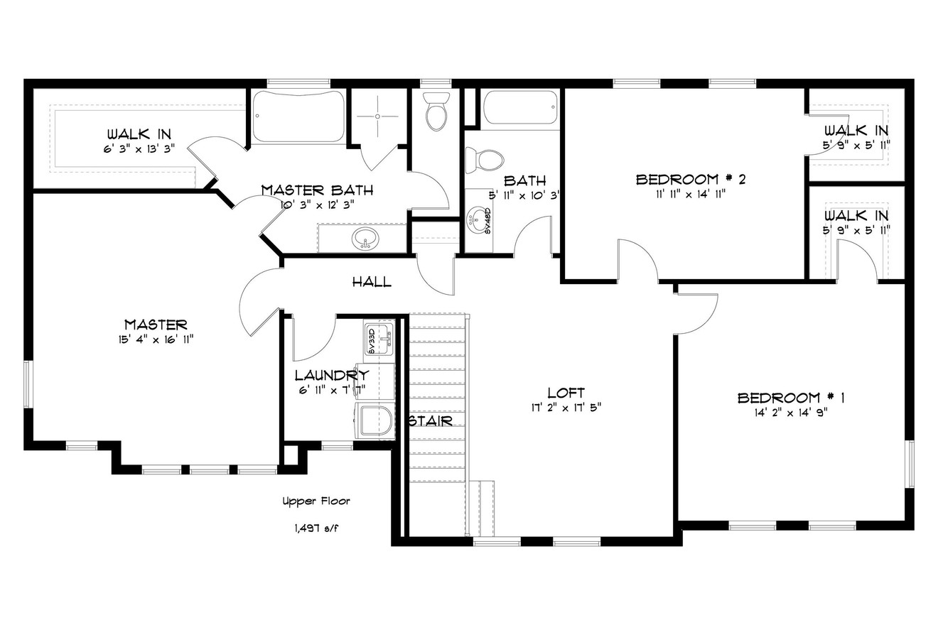 Secondary Image - Country House Plan - Brigham 41118 - 2nd Floor Plan