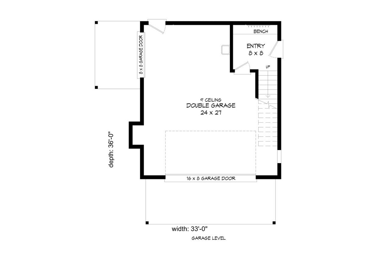 Contemporary House Plan - Paisley Park 41451 - 1st Floor Plan