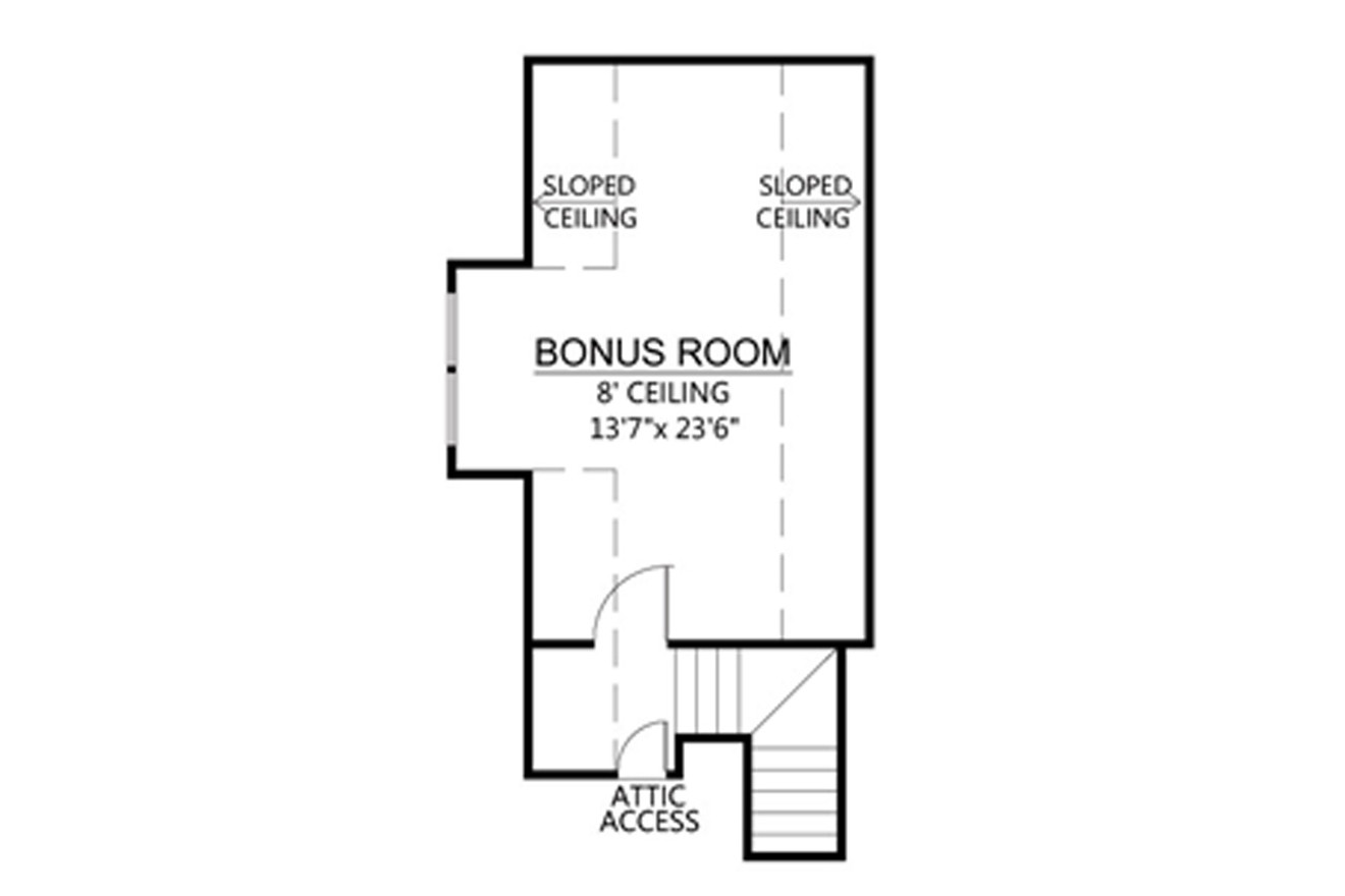 Secondary Image - European House Plan - Bocage 41973 - 2nd Floor Plan