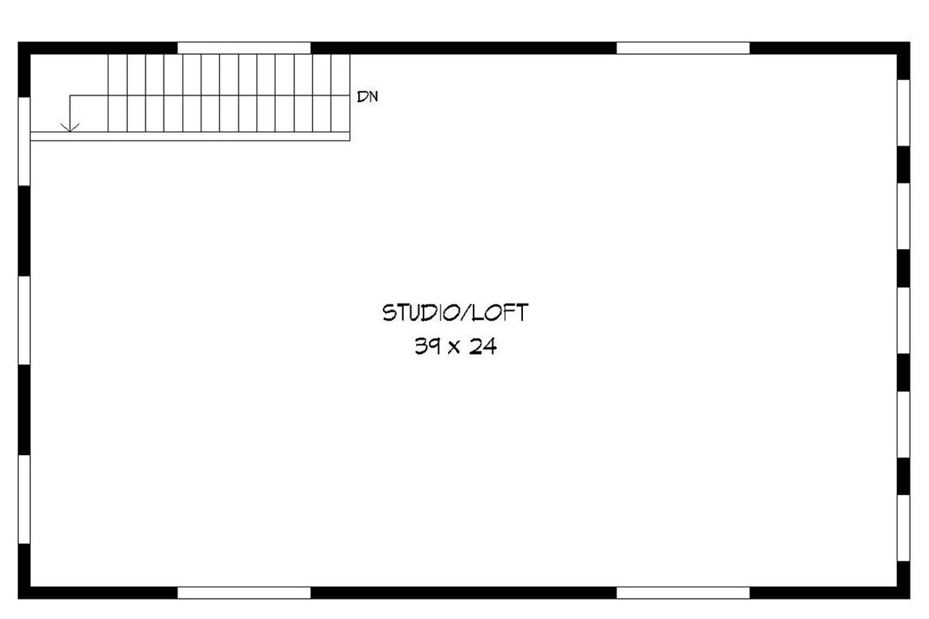 Secondary Image - Modern House Plan - West Olive 42929 - 2nd Floor Plan