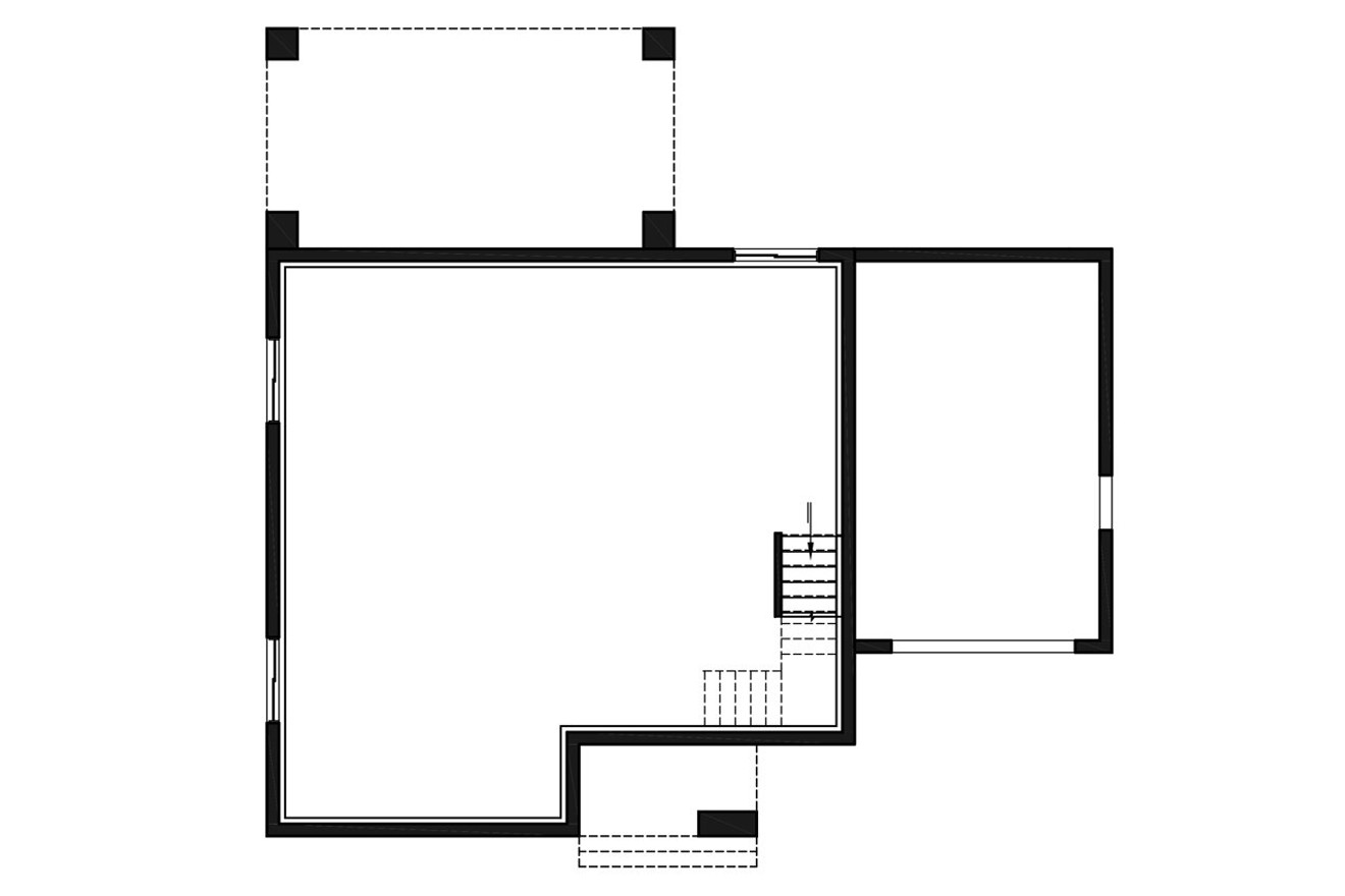Modern House Plan - Strom 43206 - Basement Floor Plan