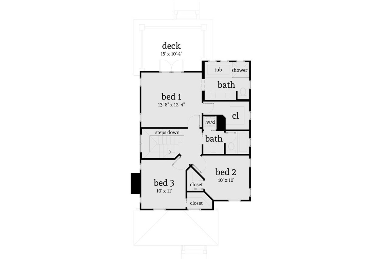 Craftsman House Plan - Ozark 43653 - 2nd Floor Plan