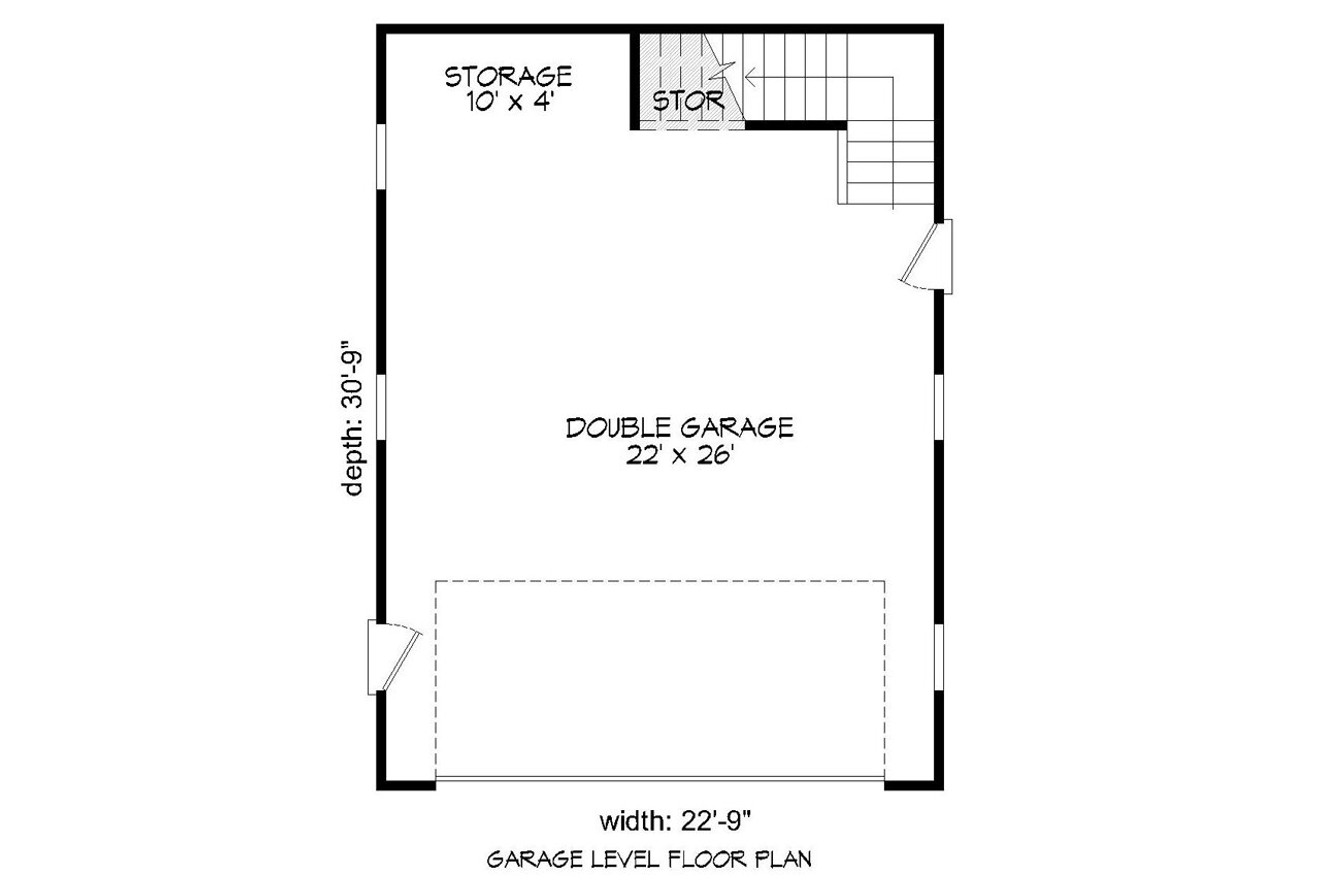 Traditional House Plan - 44760 - 1st Floor Plan