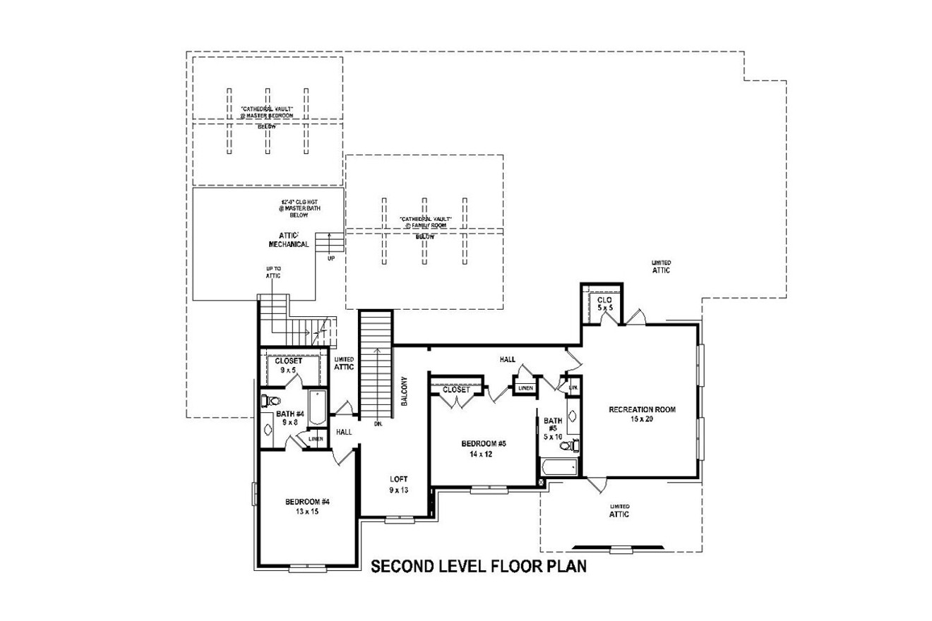 Secondary Image - Classic House Plan - 44876 - 1st Floor Plan