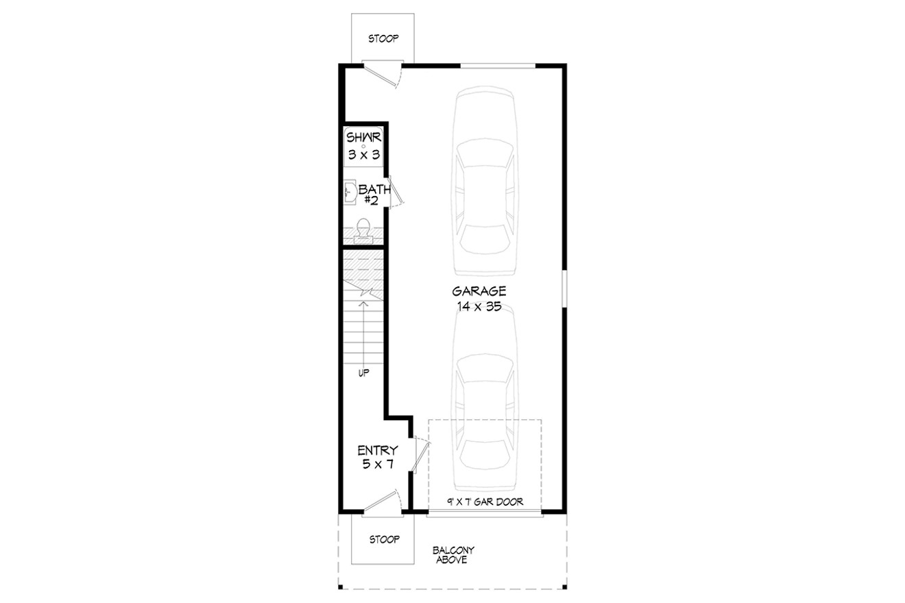 Traditional House Plan - Sandpoint Overlook 45391 - 1st Floor Plan