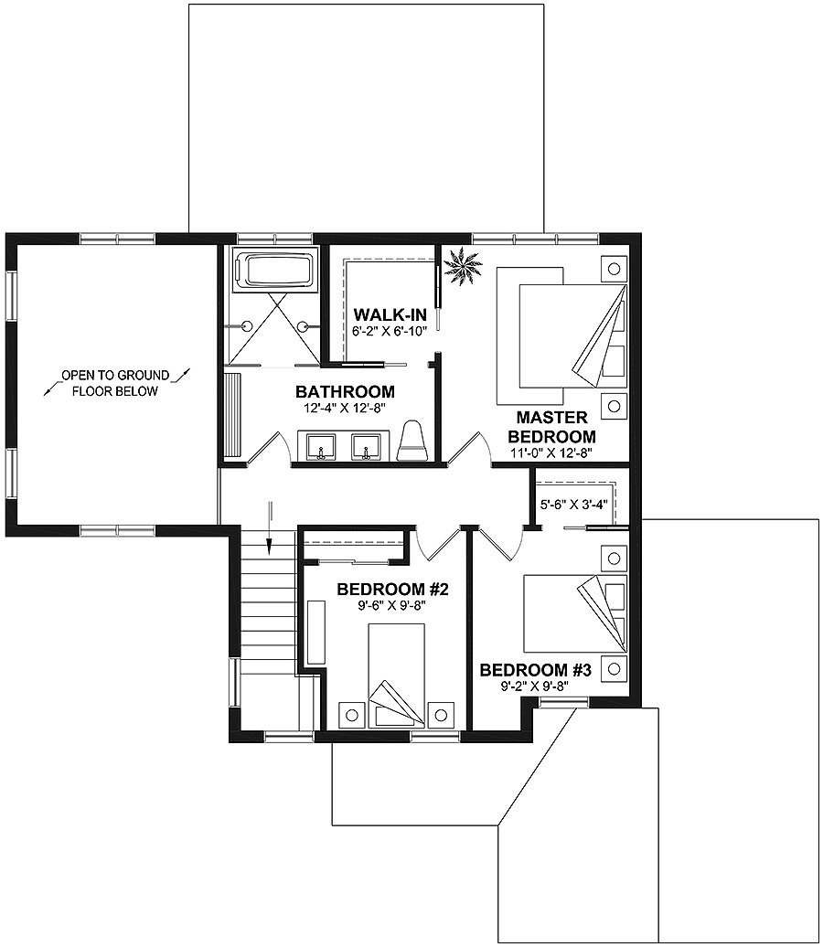 Farmhouse House Plan - Maveryk 45692 - 2nd Floor Plan