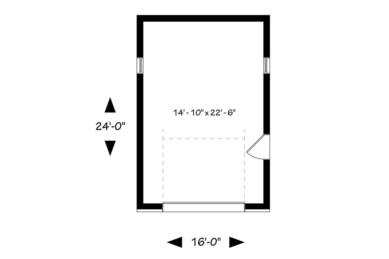 Modern House Plan - Urban Nature 46111 - 1st Floor Plan