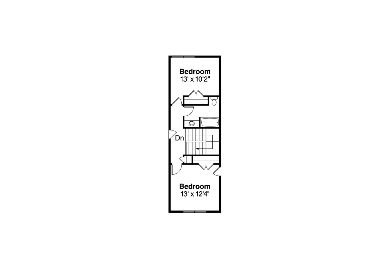 Secondary Image - Bungalow House Plan - Markham 46192 - 2nd Floor Plan