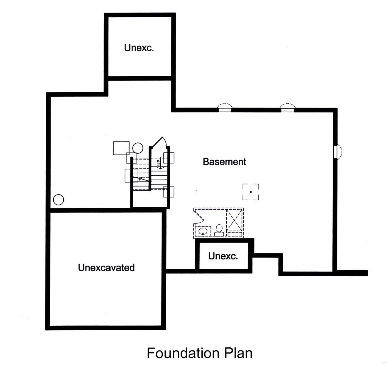 European House Plan - Willowby 46630 - Basement Floor Plan