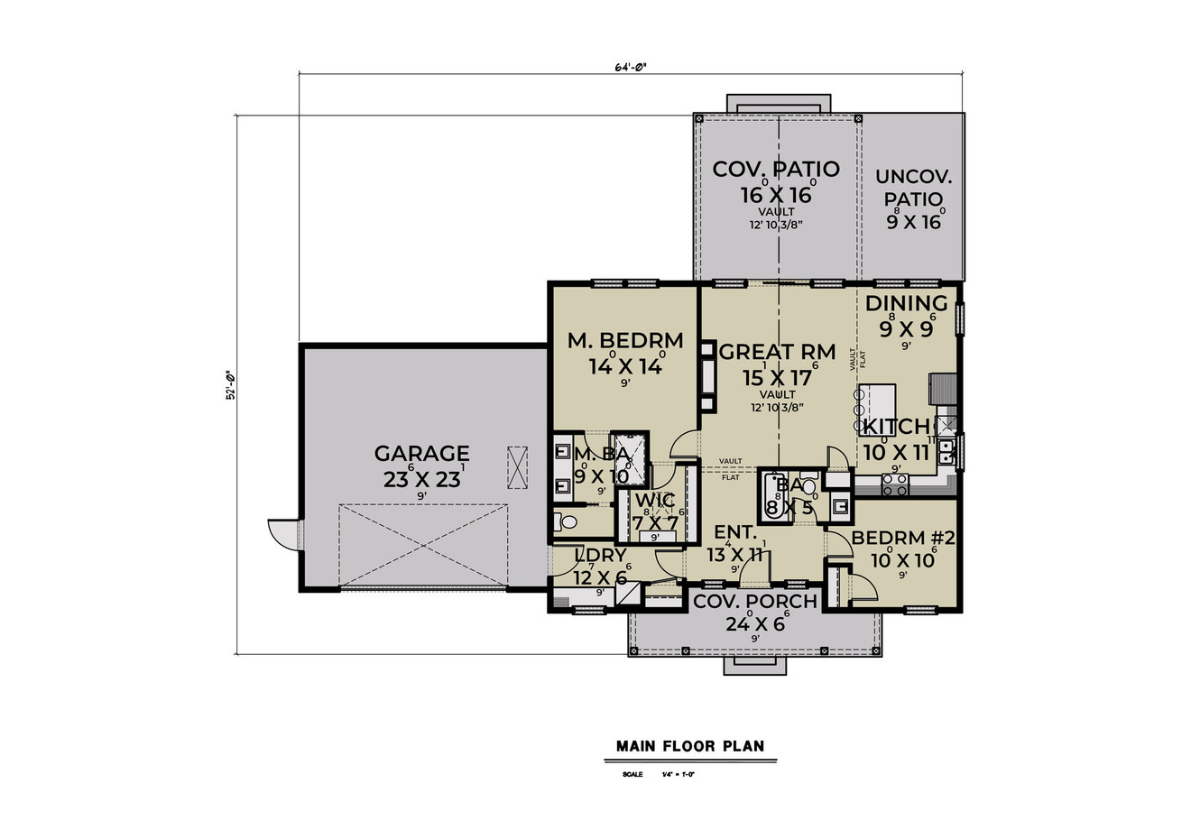 Farmhouse House Plan - 48489 - 1st Floor Plan