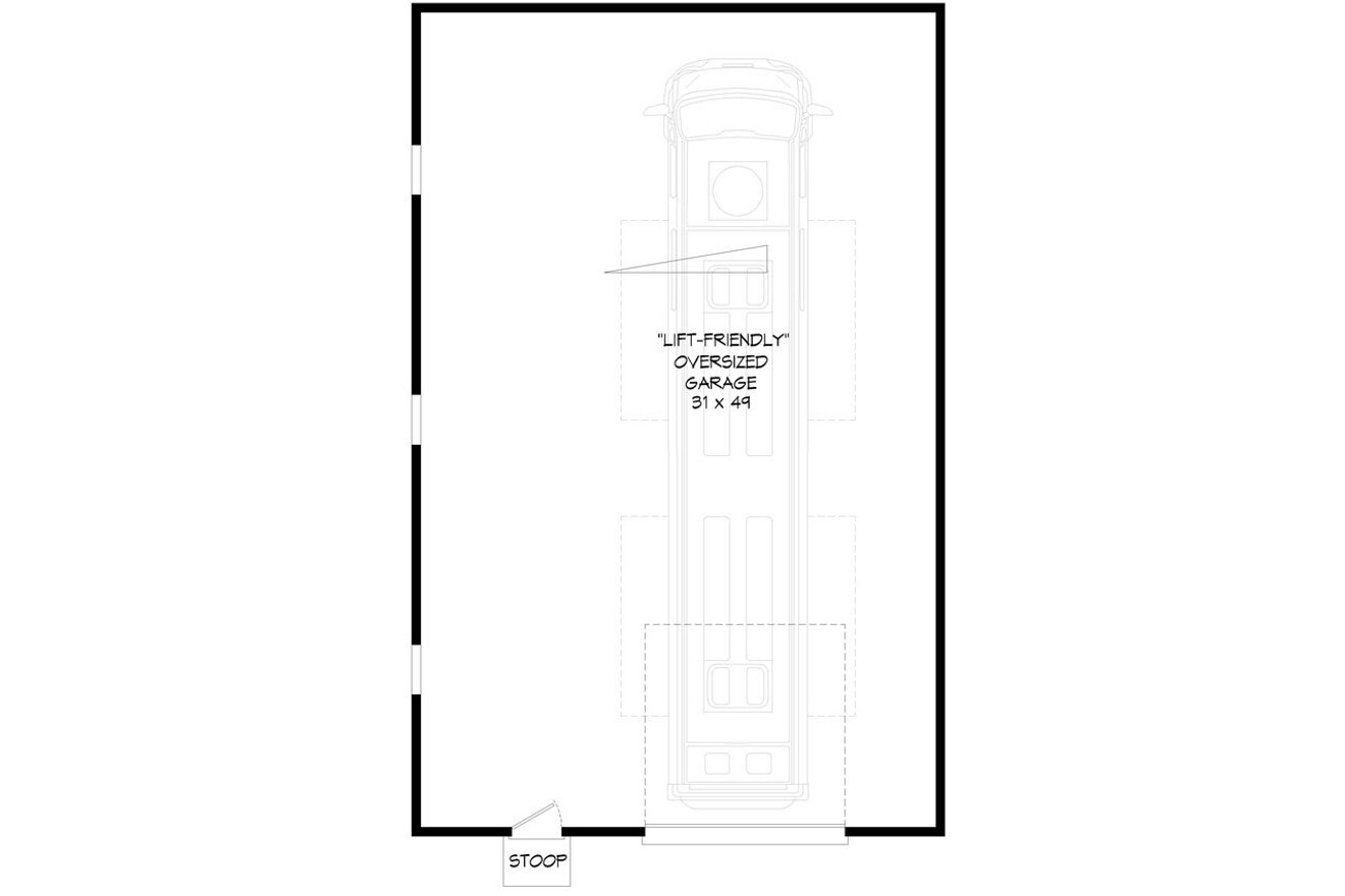 Modern House Plan - Shoreline 48687 - 1st Floor Plan