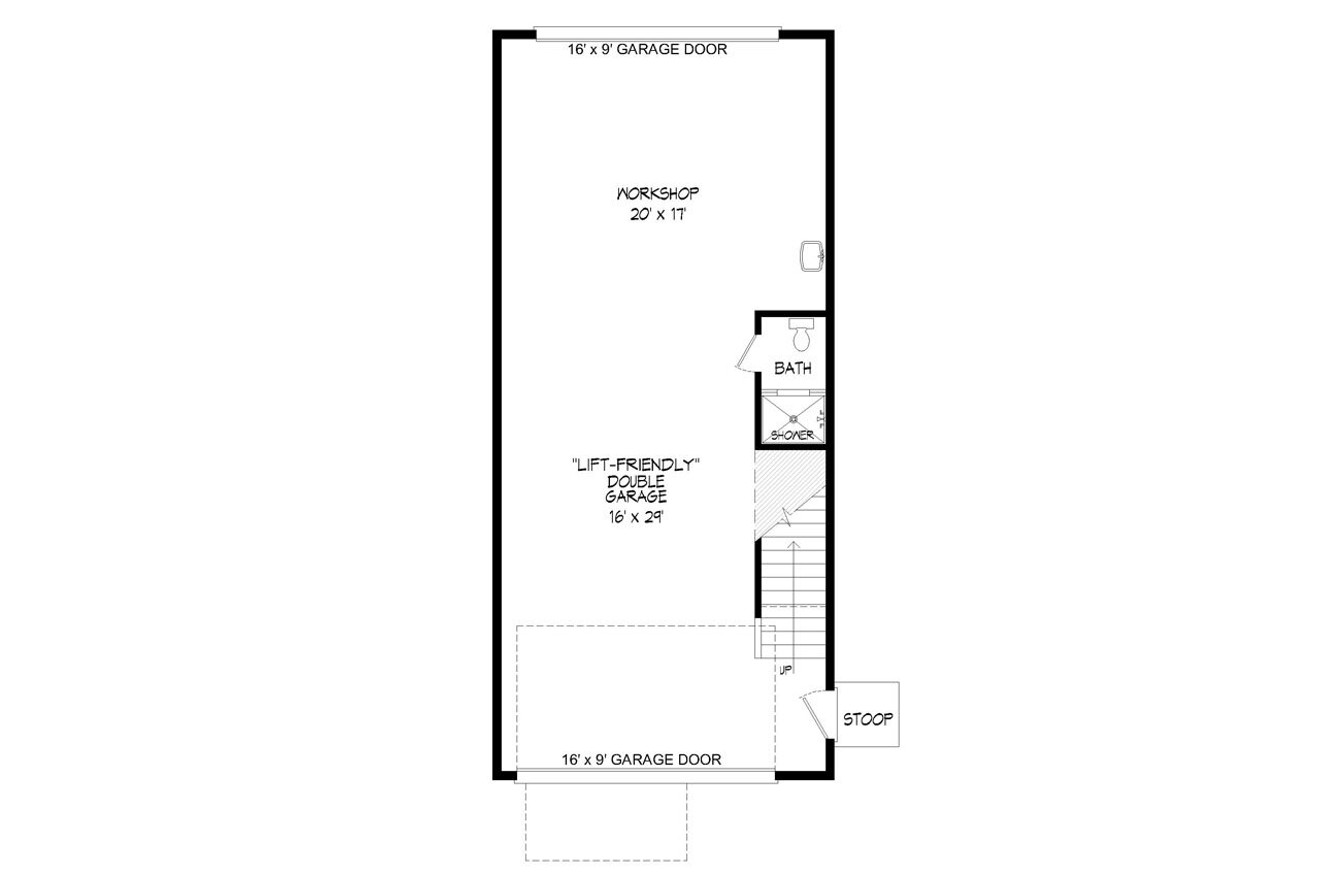 Traditional House Plan - Reed 48800 - 1st Floor Plan
