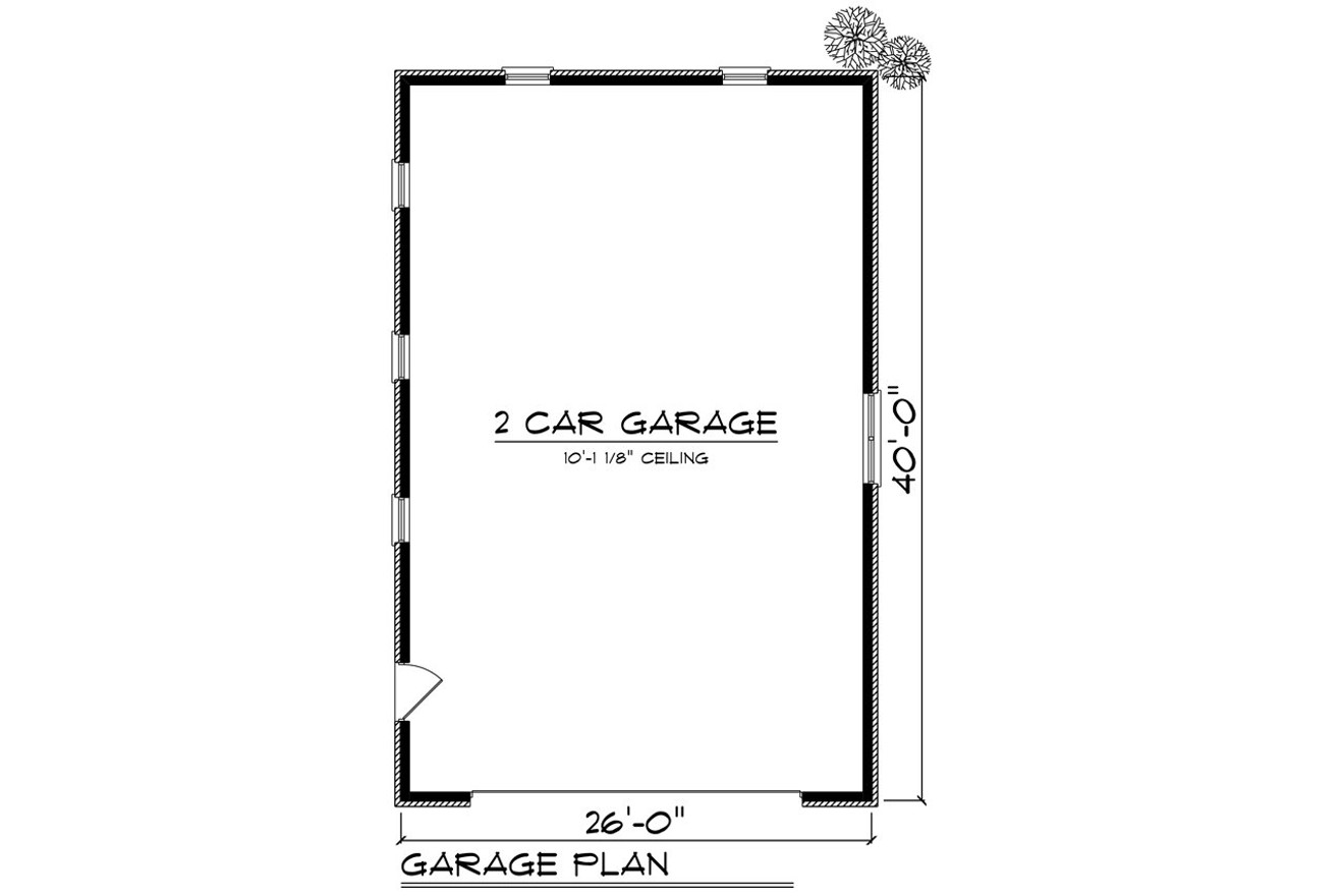 Craftsman House Plan - 49286 - 1st Floor Plan