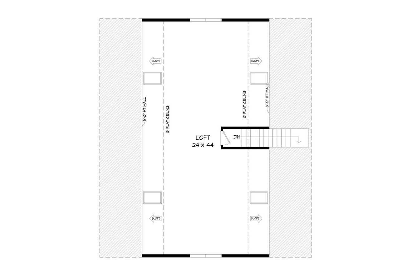 Secondary Image - Farmhouse House Plan - White Oak Barn 49595 - 2nd Floor Plan