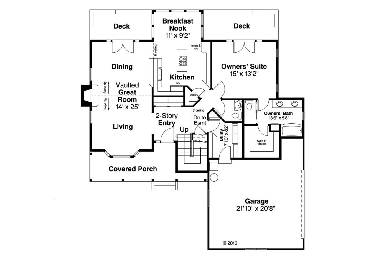 Country House Plan - Birmingham 49627 - 1st Floor Plan