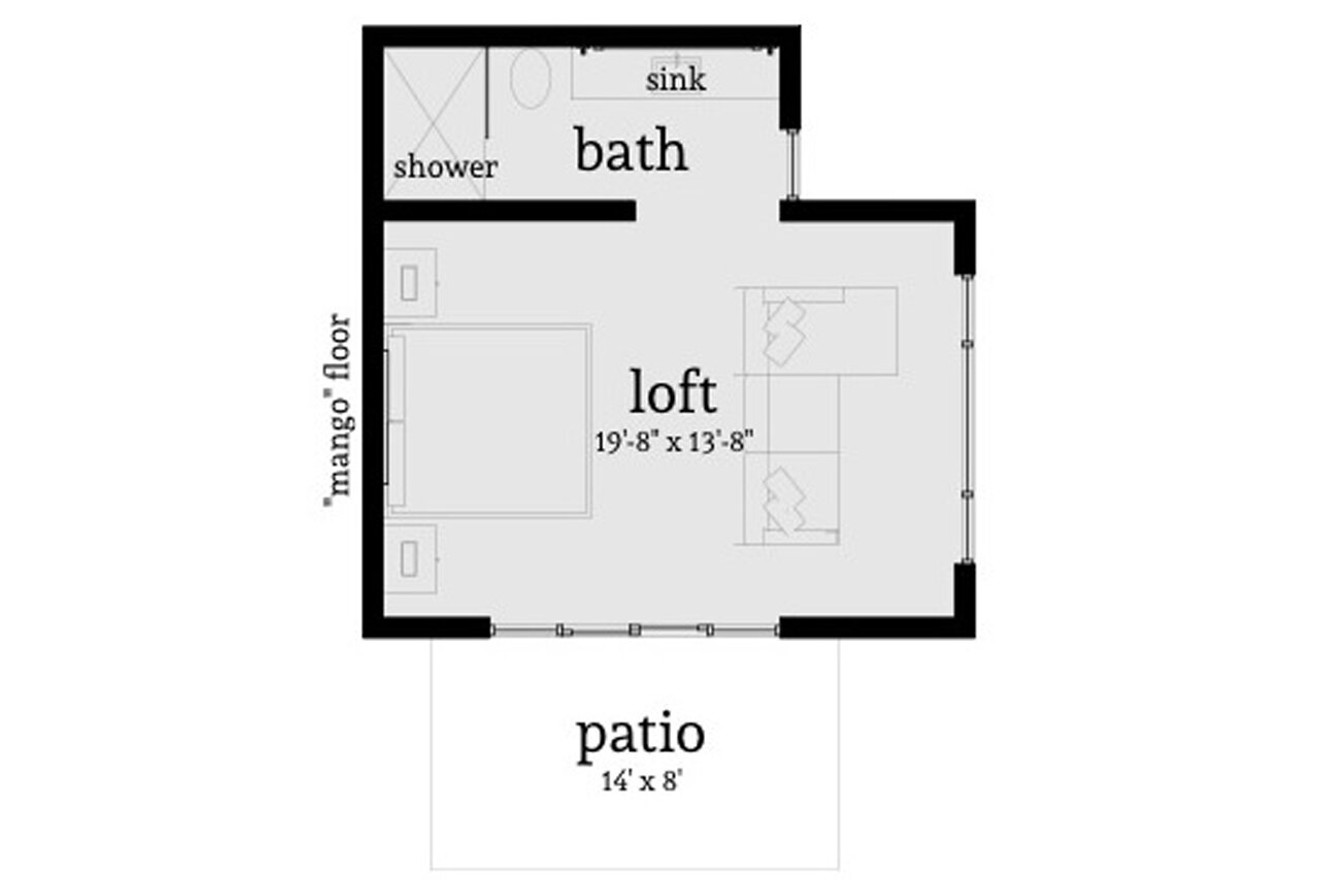Modern House Plan - Mango 49909 - 1st Floor Plan