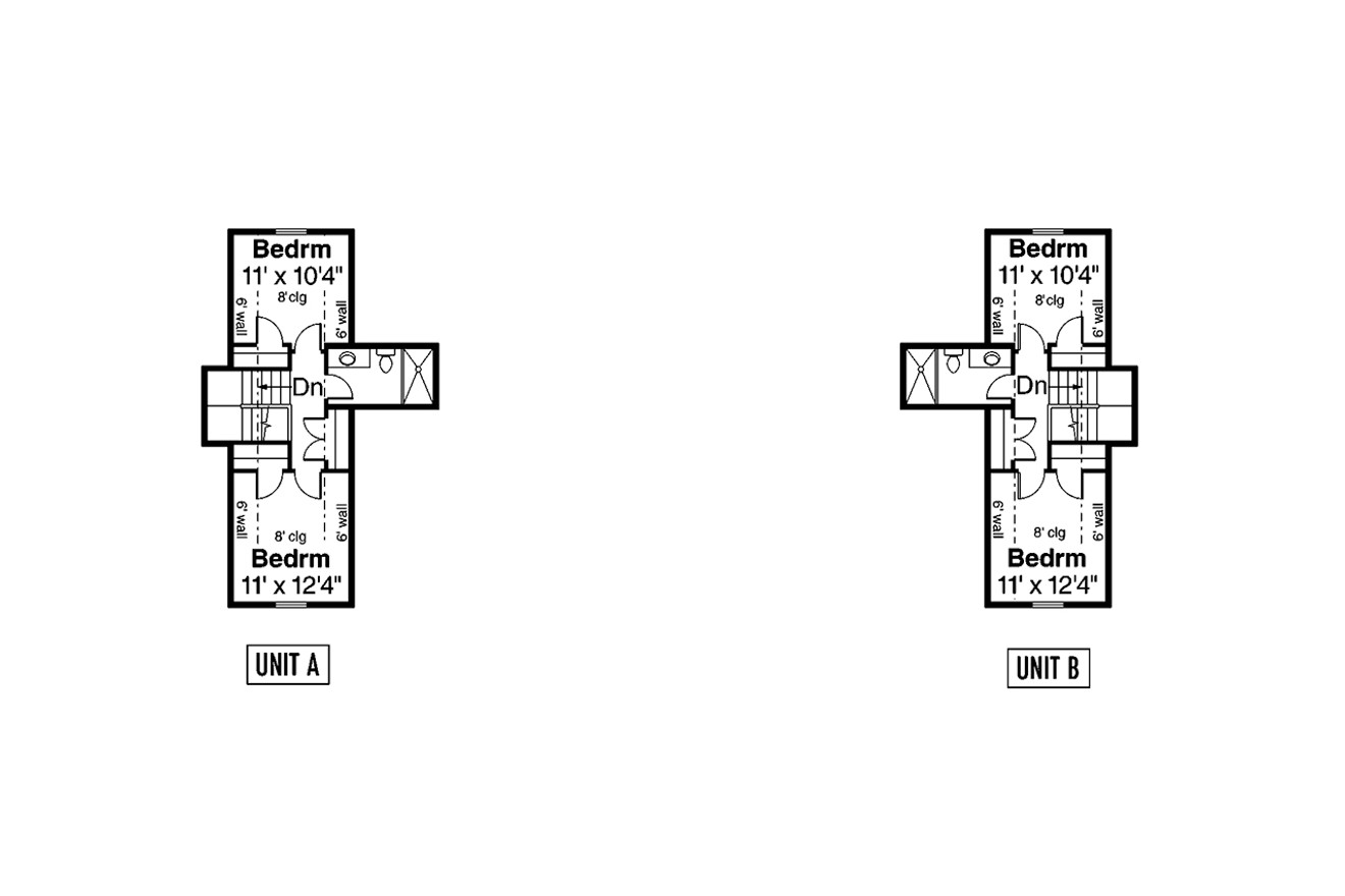 Secondary Image - Craftsman House Plan - Archwood 50196 - 2nd Floor Plan