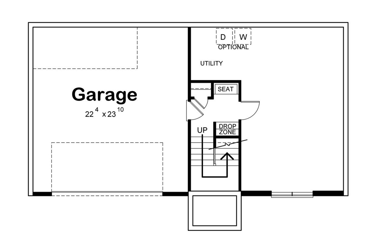 Secondary Image - Traditional House Plan - Dane Mills 50268 - Basement Floor Plan