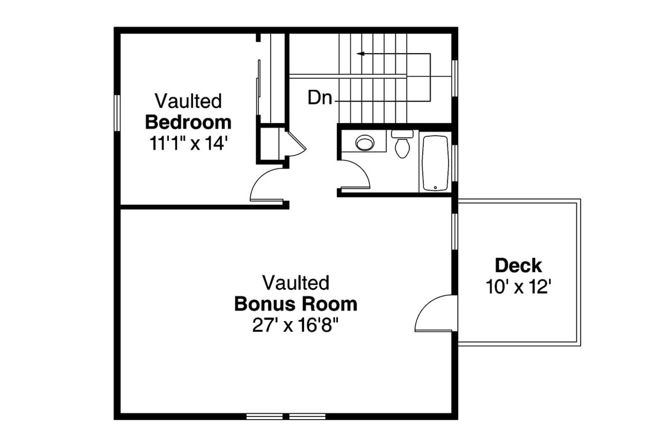 Secondary Image - Traditional House Plan - 51508 - 2nd Floor Plan