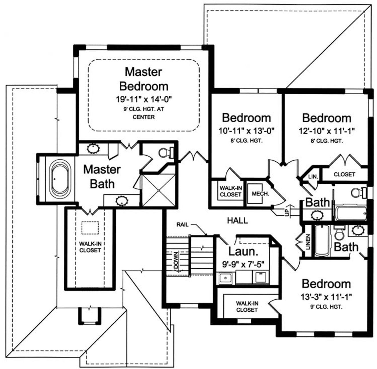 Secondary Image - European House Plan - Foxborough 53080 - 2nd Floor Plan
