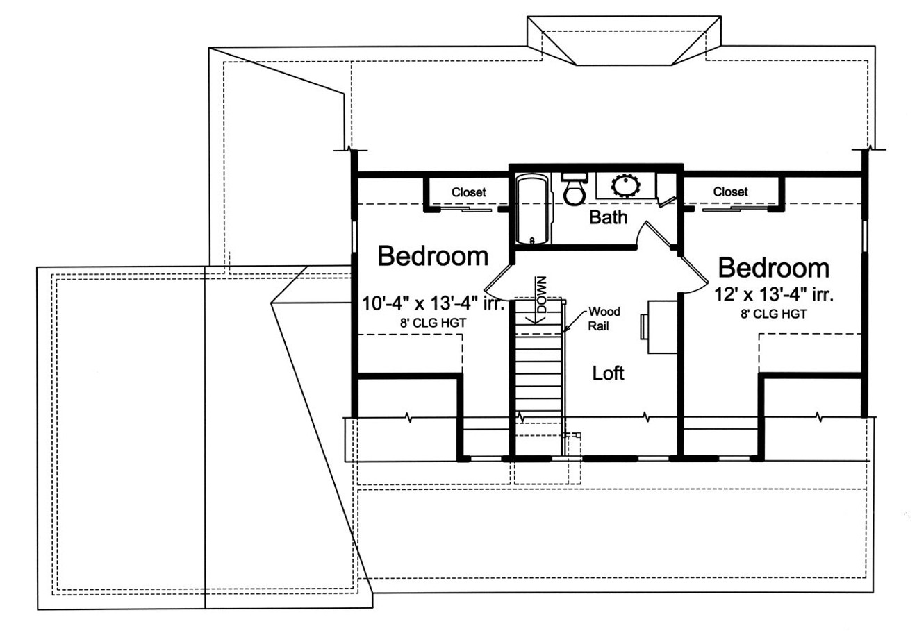 Secondary Image - Cape Cod House Plan - Walton 53327 - 2nd Floor Plan