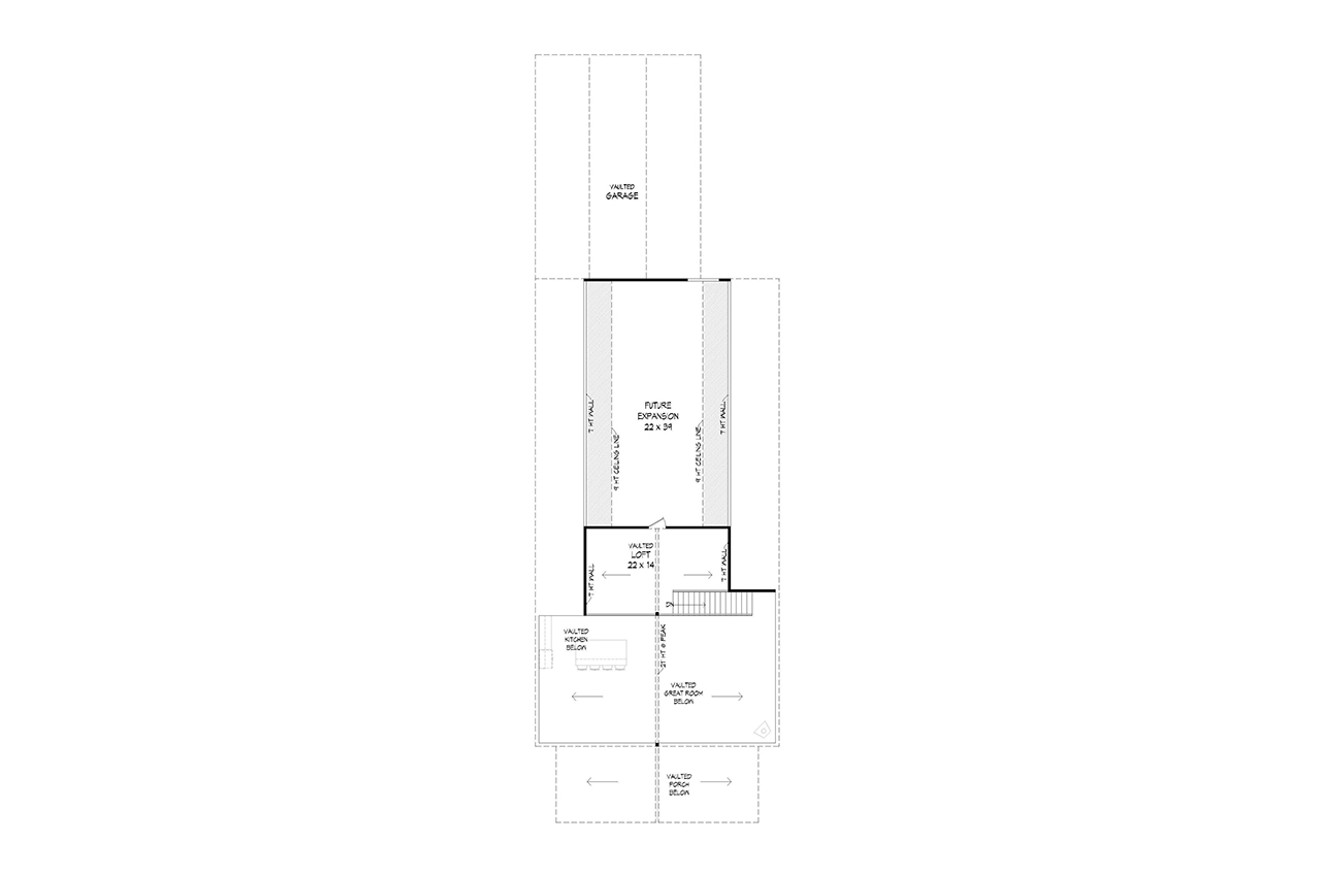 Secondary Image - Craftsman House Plan - Pleasantville 2 53337 - 2nd Floor Plan