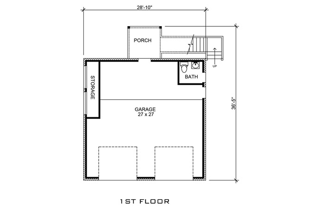 Country House Plan - Driftwood 53630 - 1st Floor Plan