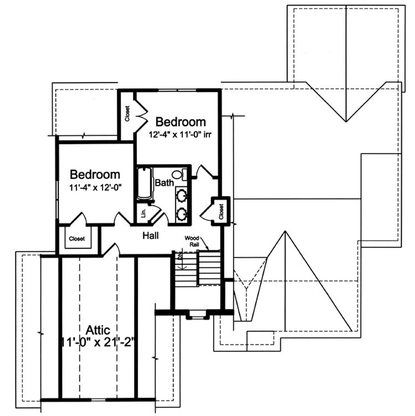 Secondary Image - Craftsman House Plan - The Elderberry 53746 - 2nd Floor Plan