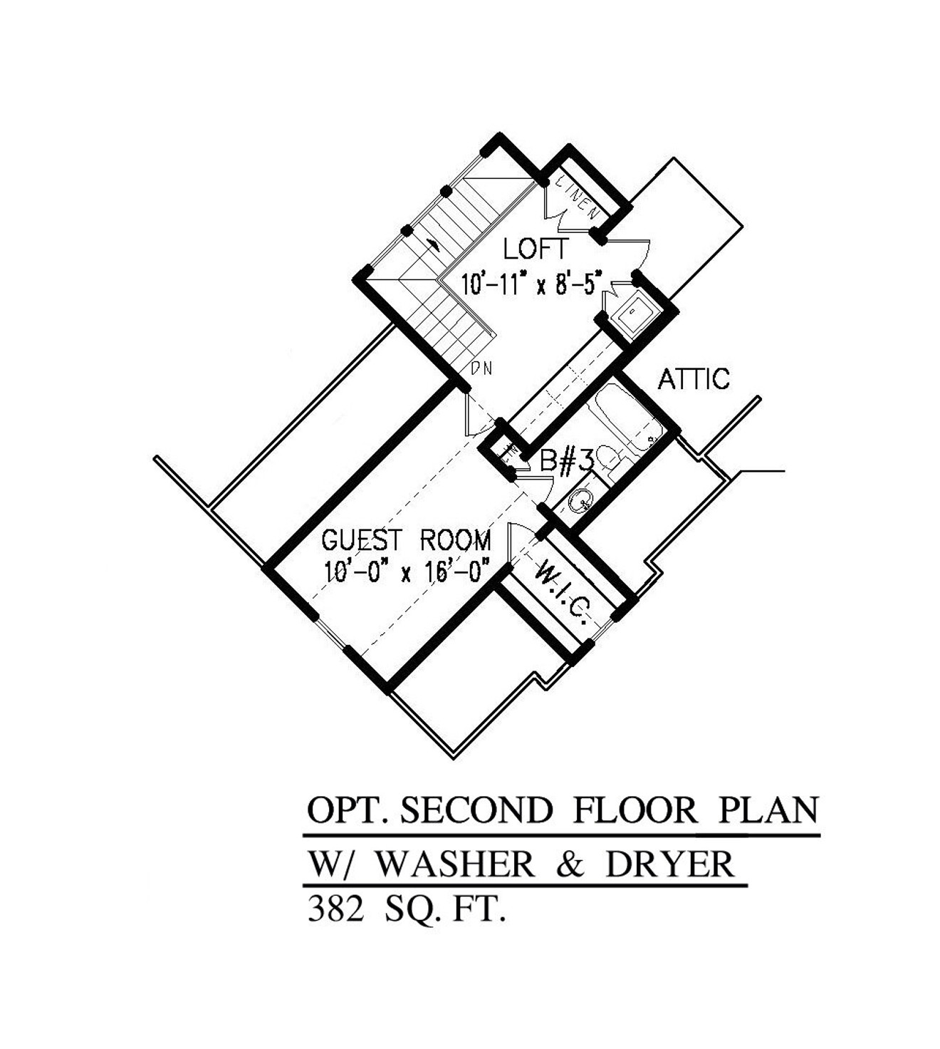 Ranch House Plan - Chestatee River 54237 - Optional Floor Plan