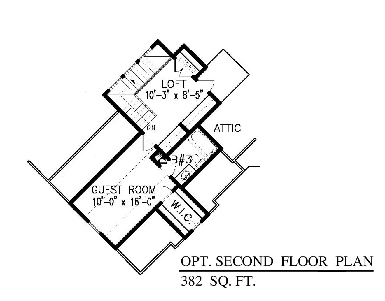 Ranch House Plan - Chestatee River 54237 - Optional Floor Plan