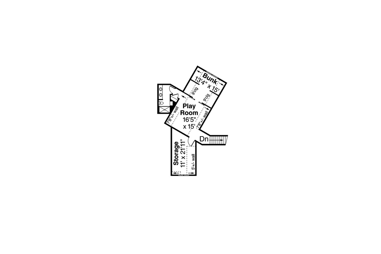 Secondary Image - Craftsman House Plan - Adelaide 54245 - 2nd Floor Plan