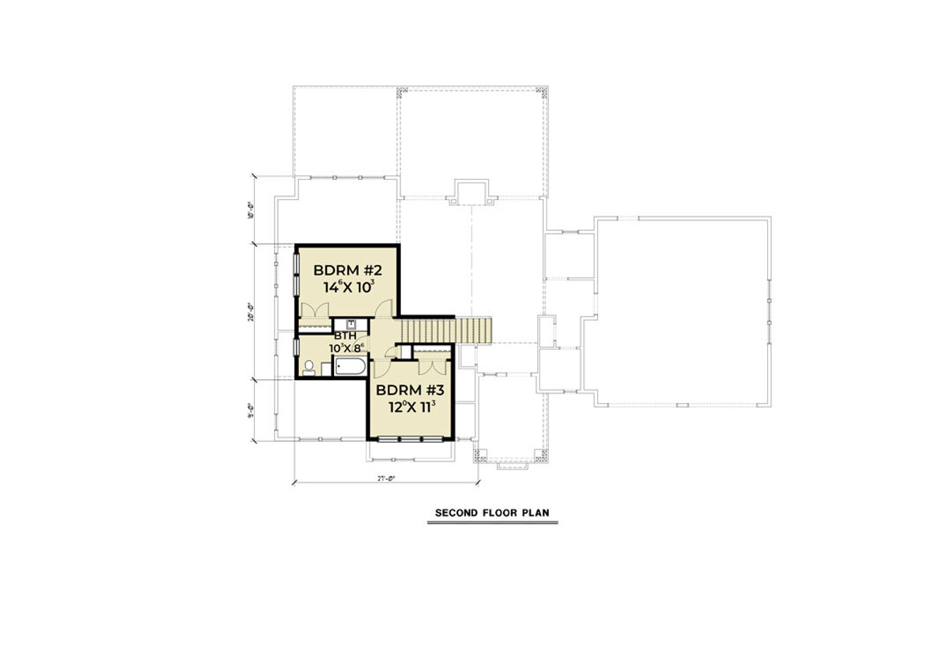 Craftsman House Plan - 54293 - 2nd Floor Plan