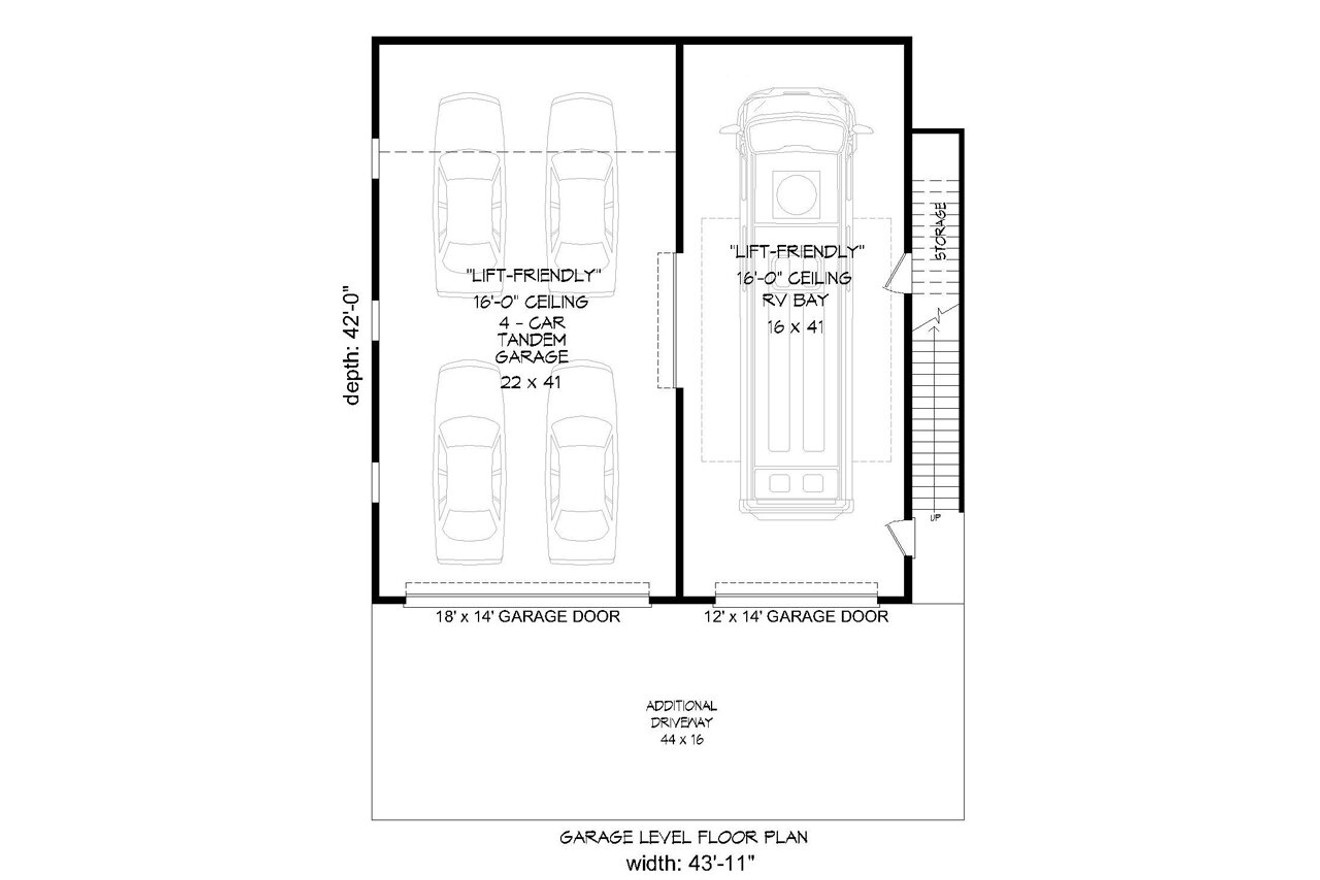 Southwest House Plan - 55179 - 1st Floor Plan