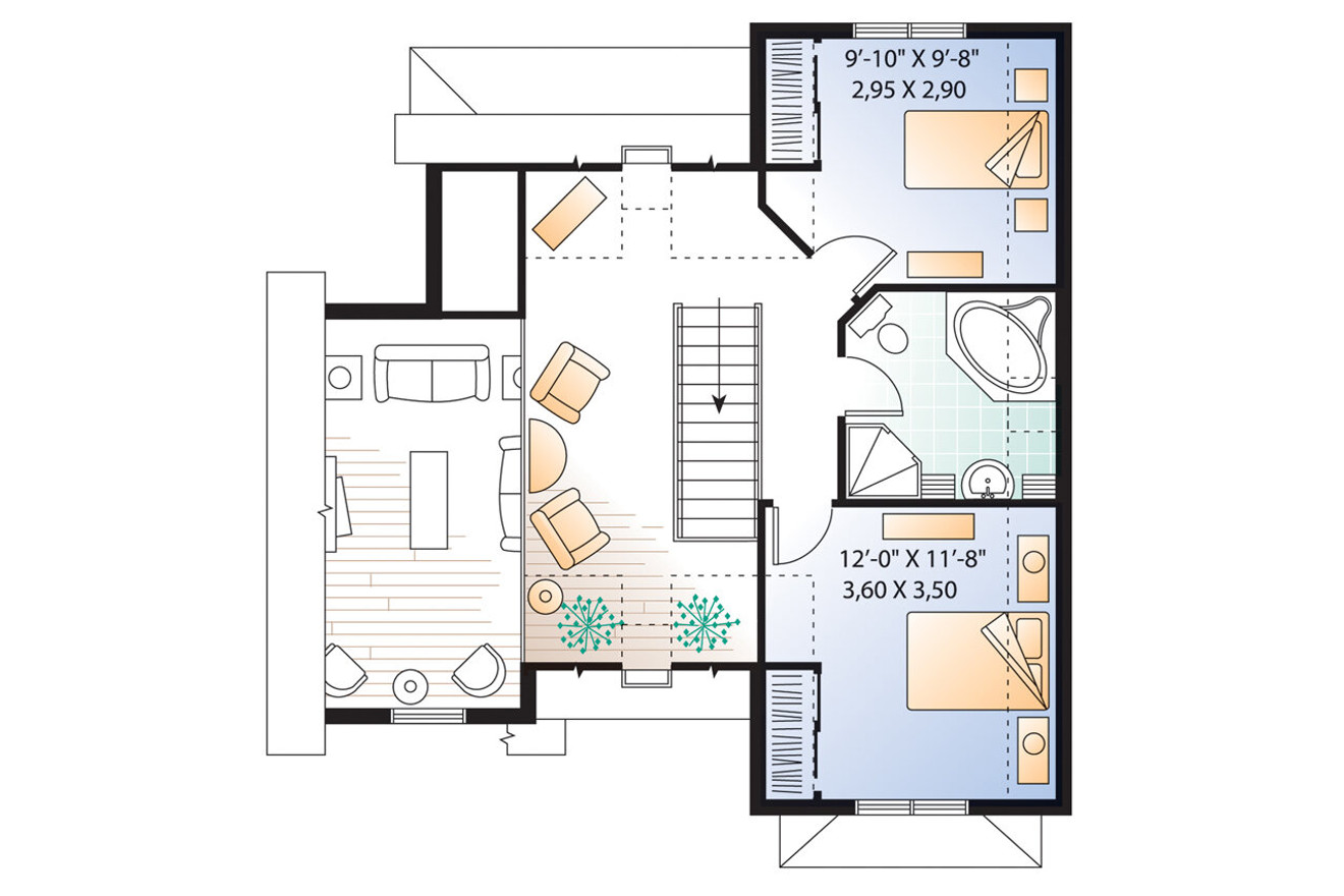 Secondary Image - Victorian House Plan - Levis 55209 - 2nd Floor Plan