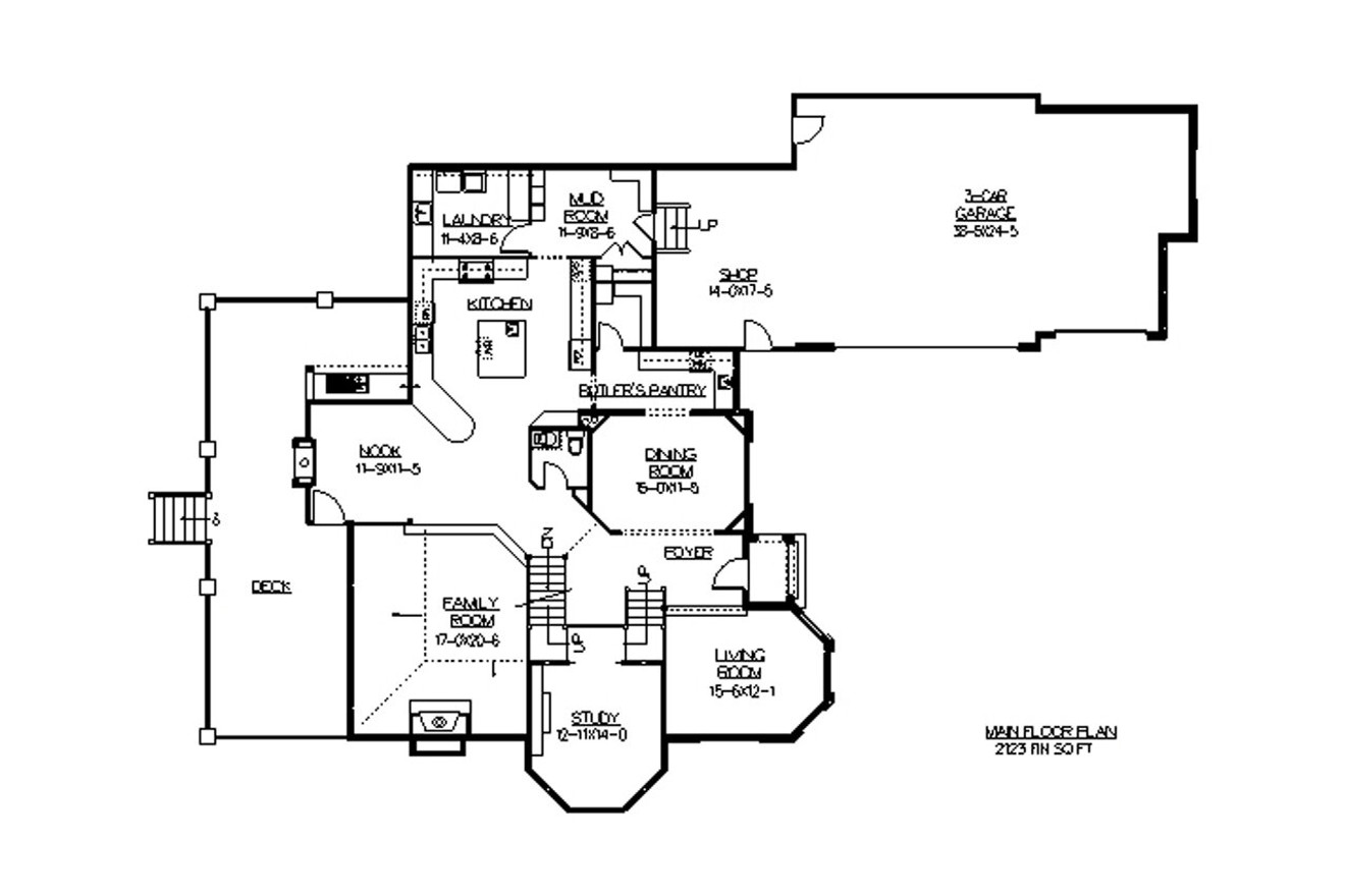 Mediterranean House Plan - Alpe D'Huez 55234 - 1st Floor Plan