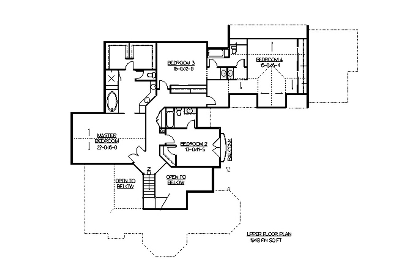 Secondary Image - Mediterranean House Plan - Alpe D'Huez 55234 - 2nd Floor Plan