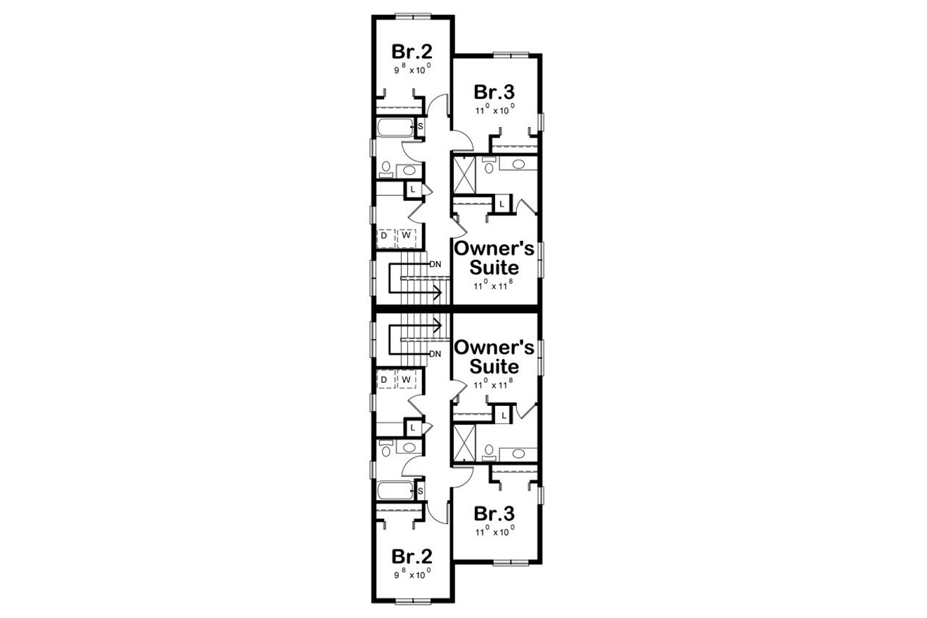 Modern House Plan - McAdoo 55248 - 2nd Floor Plan