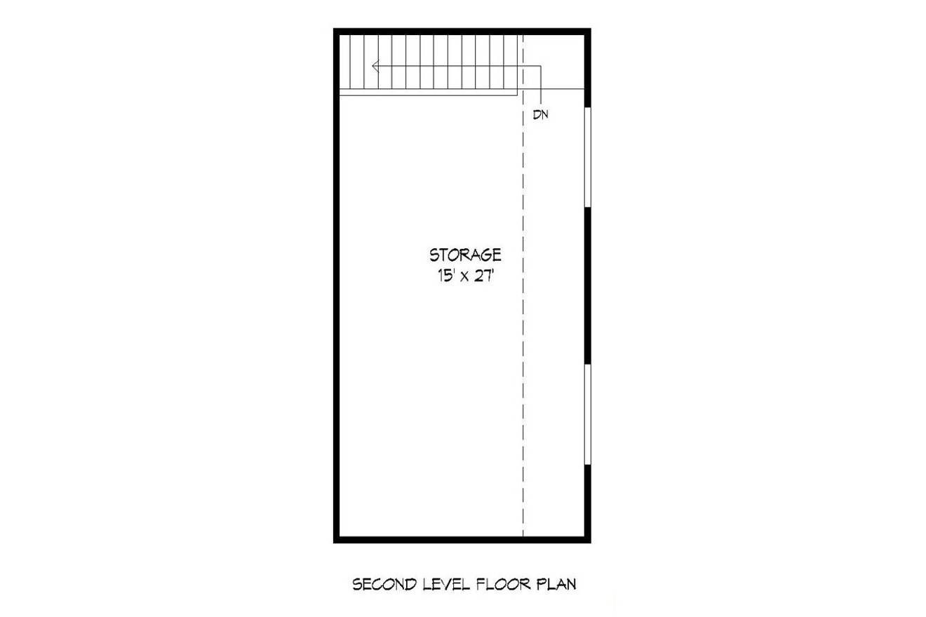 Secondary Image - Craftsman House Plan - 55664 - 2nd Floor Plan