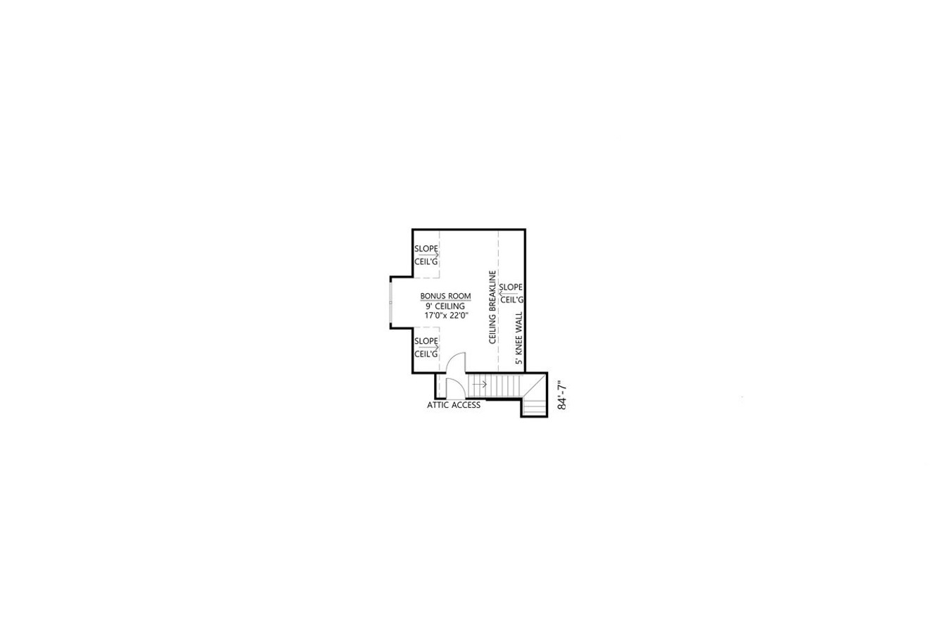 Secondary Image - European House Plan - Jasmine 55785 - 2nd Floor Plan