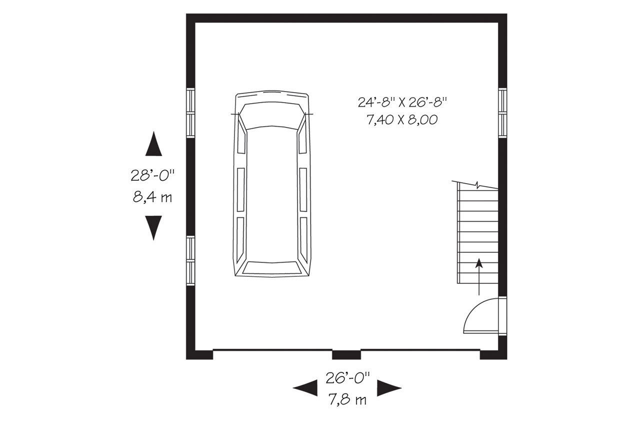 Cape Cod House Plan - Skylark Lane 55794 - 1st Floor Plan