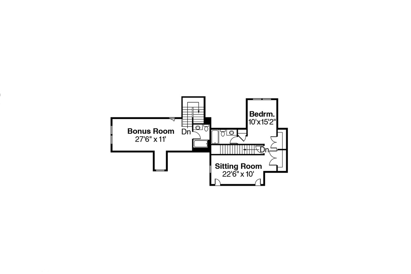 Country House Plan - Louisville 56151 - 2nd Floor Plan