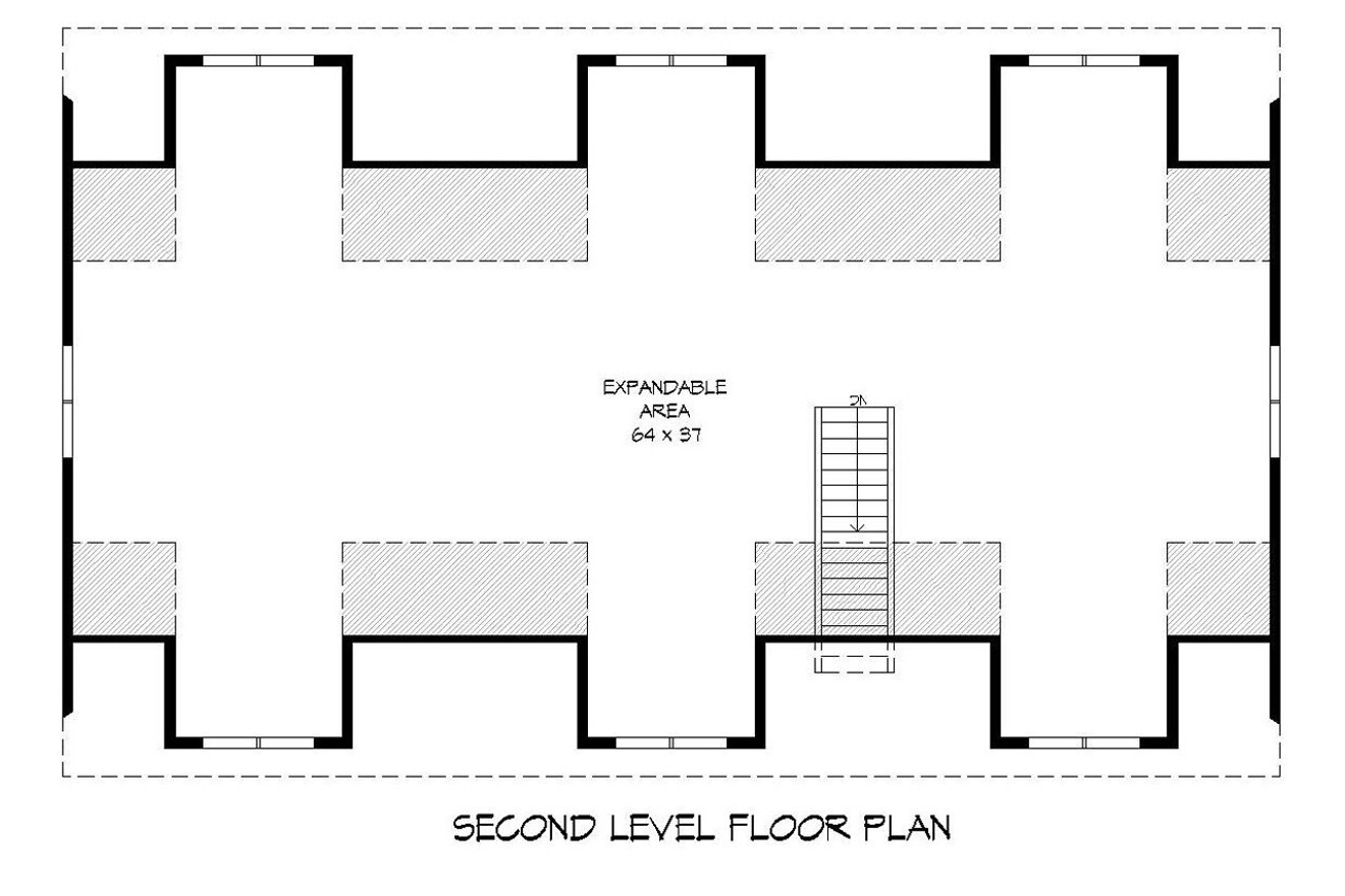 Secondary Image - Traditional House Plan - Legard Farms 56974 - 2nd Floor Plan