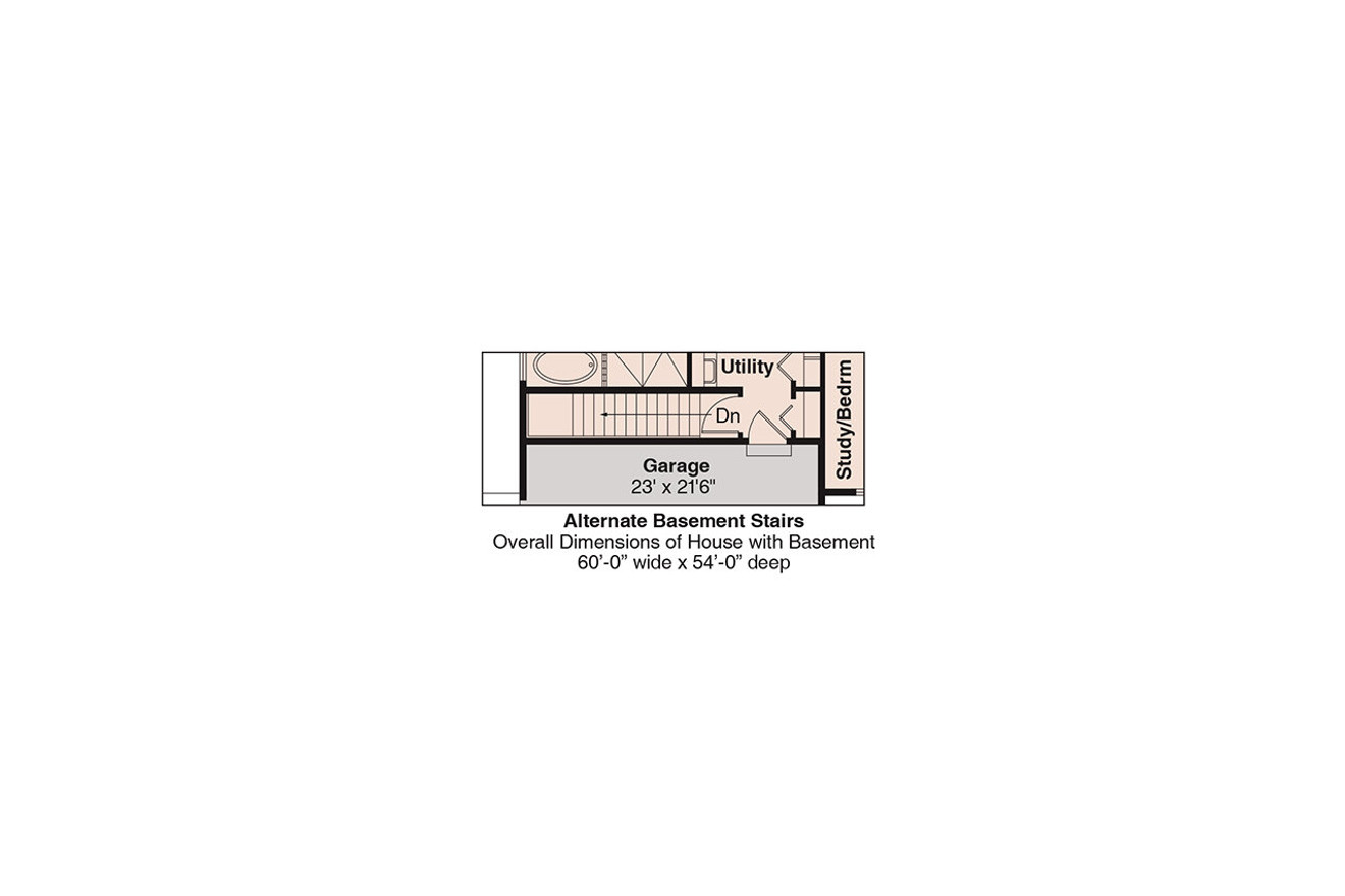 Ranch House Plan - Fern View 56988 - Optional Floor Plan