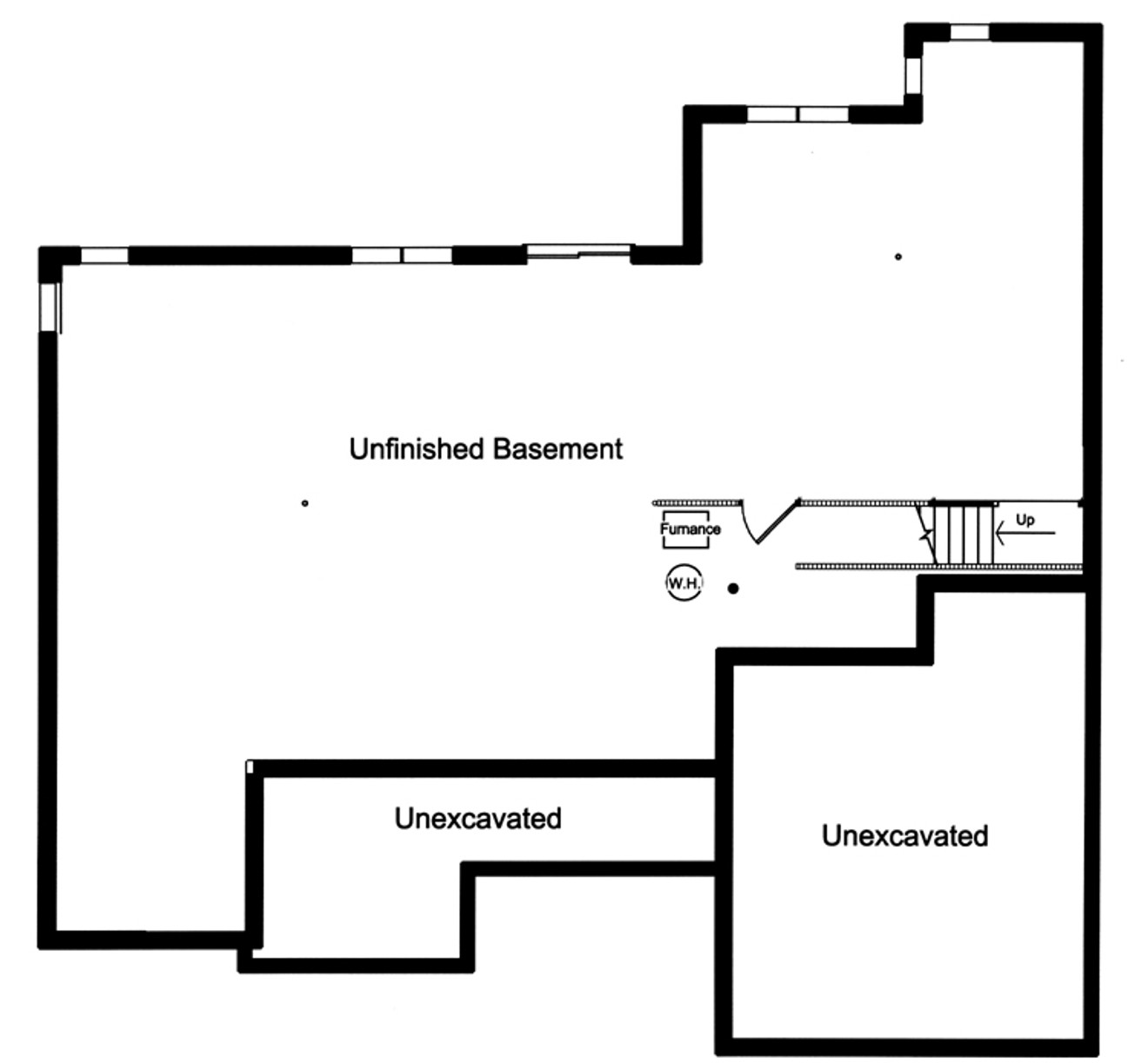 Secondary Image - Craftsman House Plan - Belmont 57317 - Basement Floor Plan