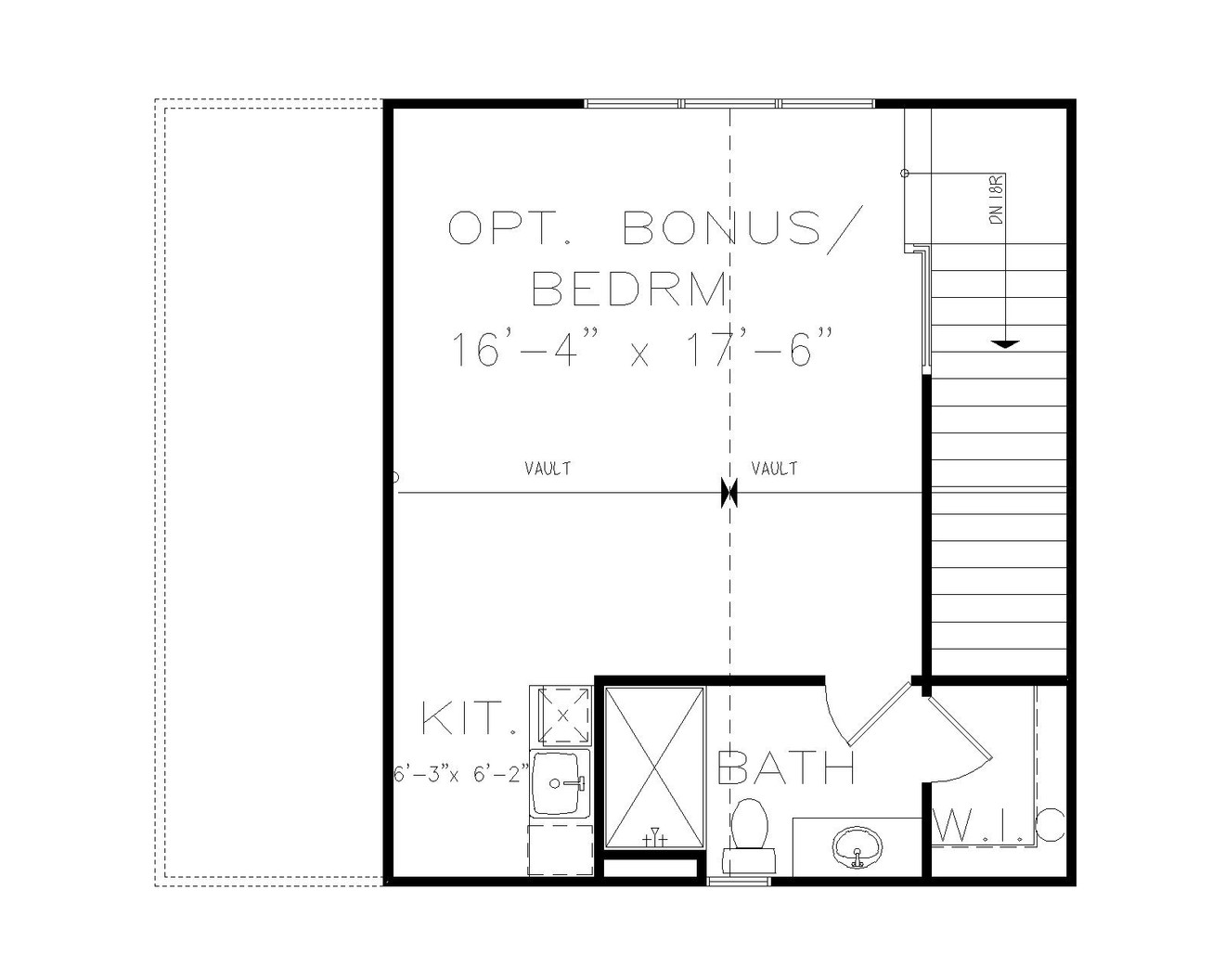 Farmhouse House Plan - Modern Farm 57330 - Optional Floor Plan