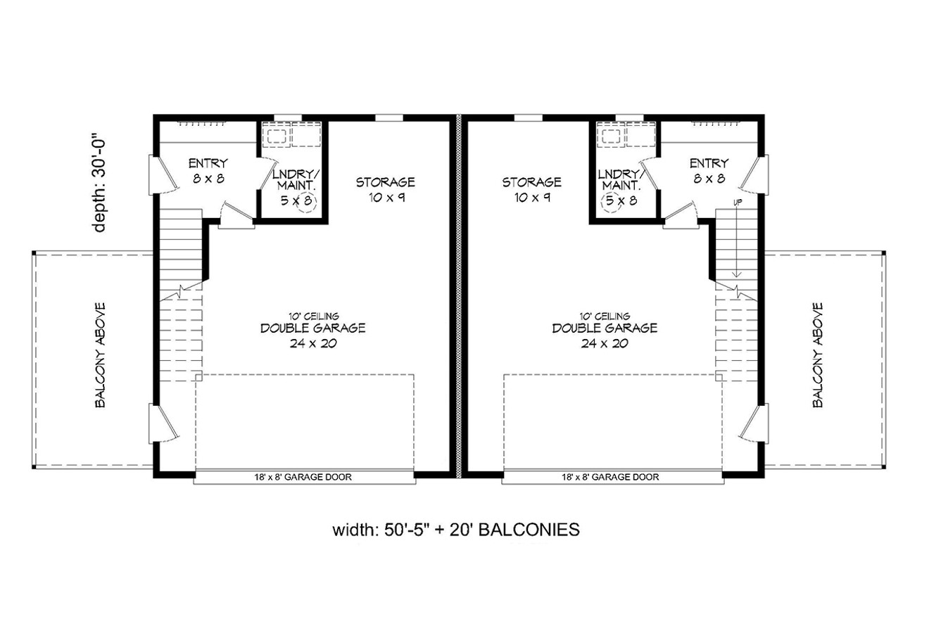 Modern House Plan - Sheboygan Overlook 57624 - 1st Floor Plan