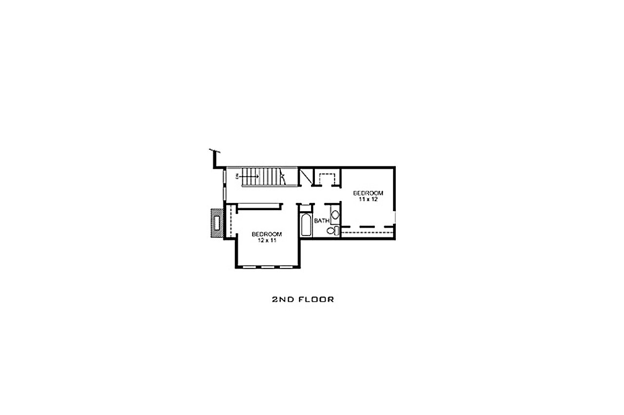 Secondary Image - Bungalow House Plan - Boerne 58775 - 2nd Floor Plan