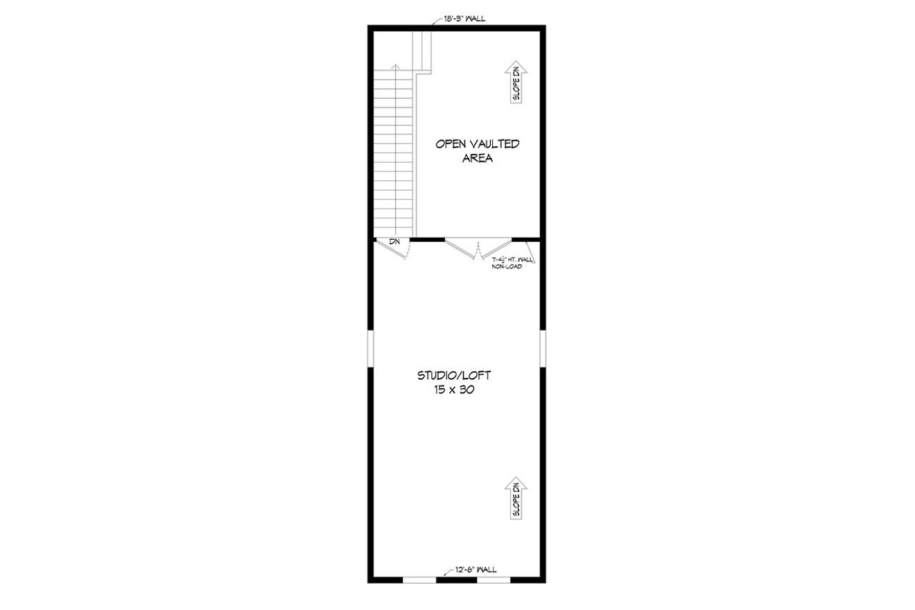 Secondary Image - Contemporary House Plan - Woodland 58916 - 2nd Floor Plan