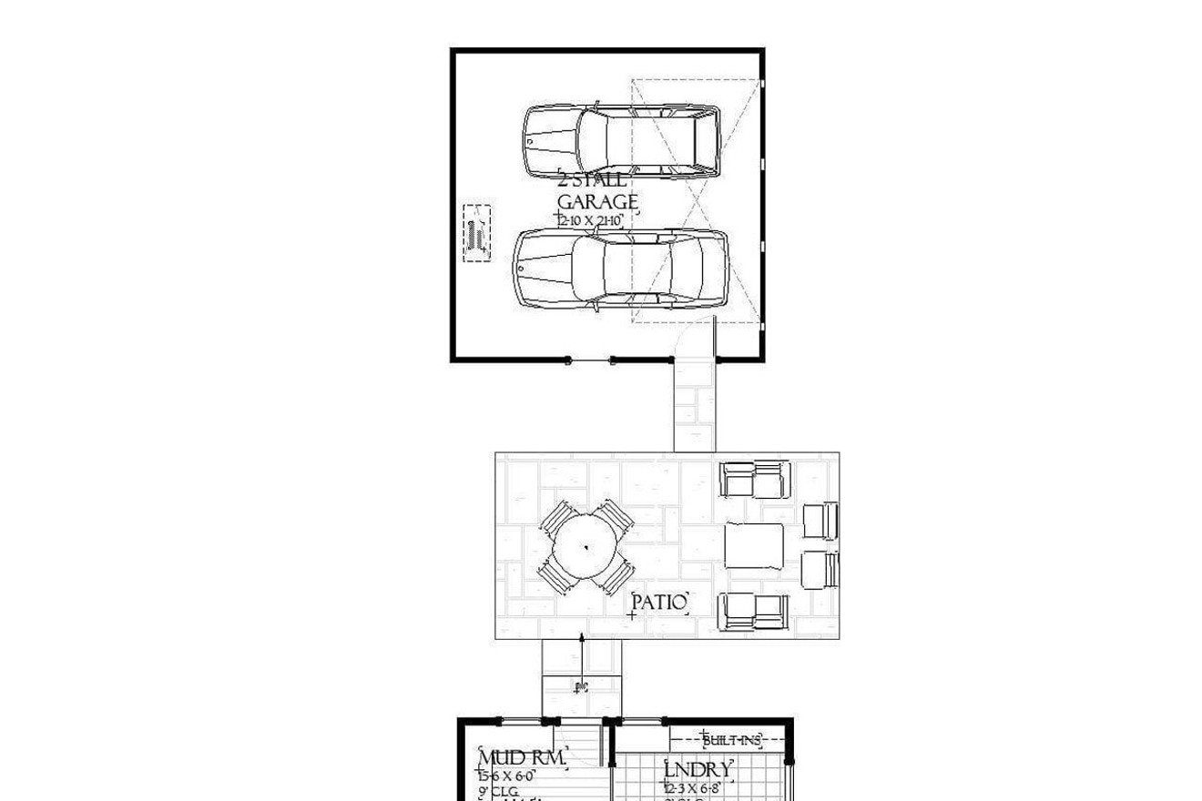 Cottage House Plan - Lansing 59312 - 1st Floor Plan